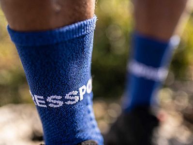 Compressport Ultra Trail Socks blue melange trailové ponožky