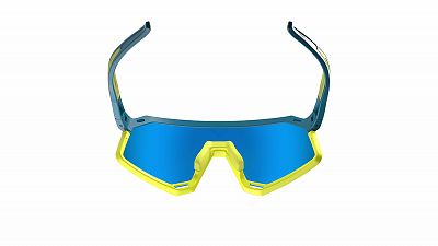 Dynafit Trail Evo Sunglasses mallard blue / yellow cat 3 zadní strana