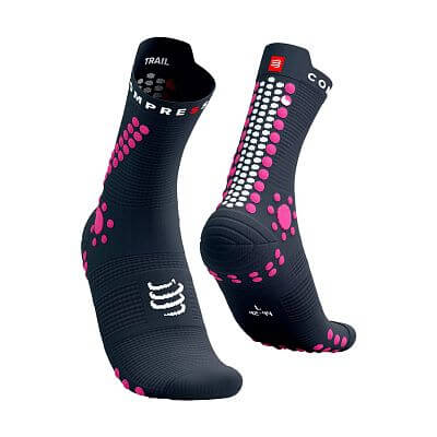 Compressport Pro Racing Socks v4.0 Trail magnet/magenta