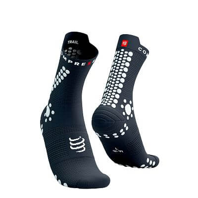 Compressport Pro Racing Socks v4.0 Trail magnet/white