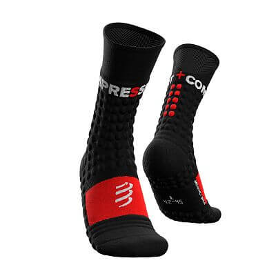 Compressport Pro Racing Socks Winter Run black/red