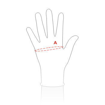Lill-Sport Solid thermo glove černé - Velikostní tabulka