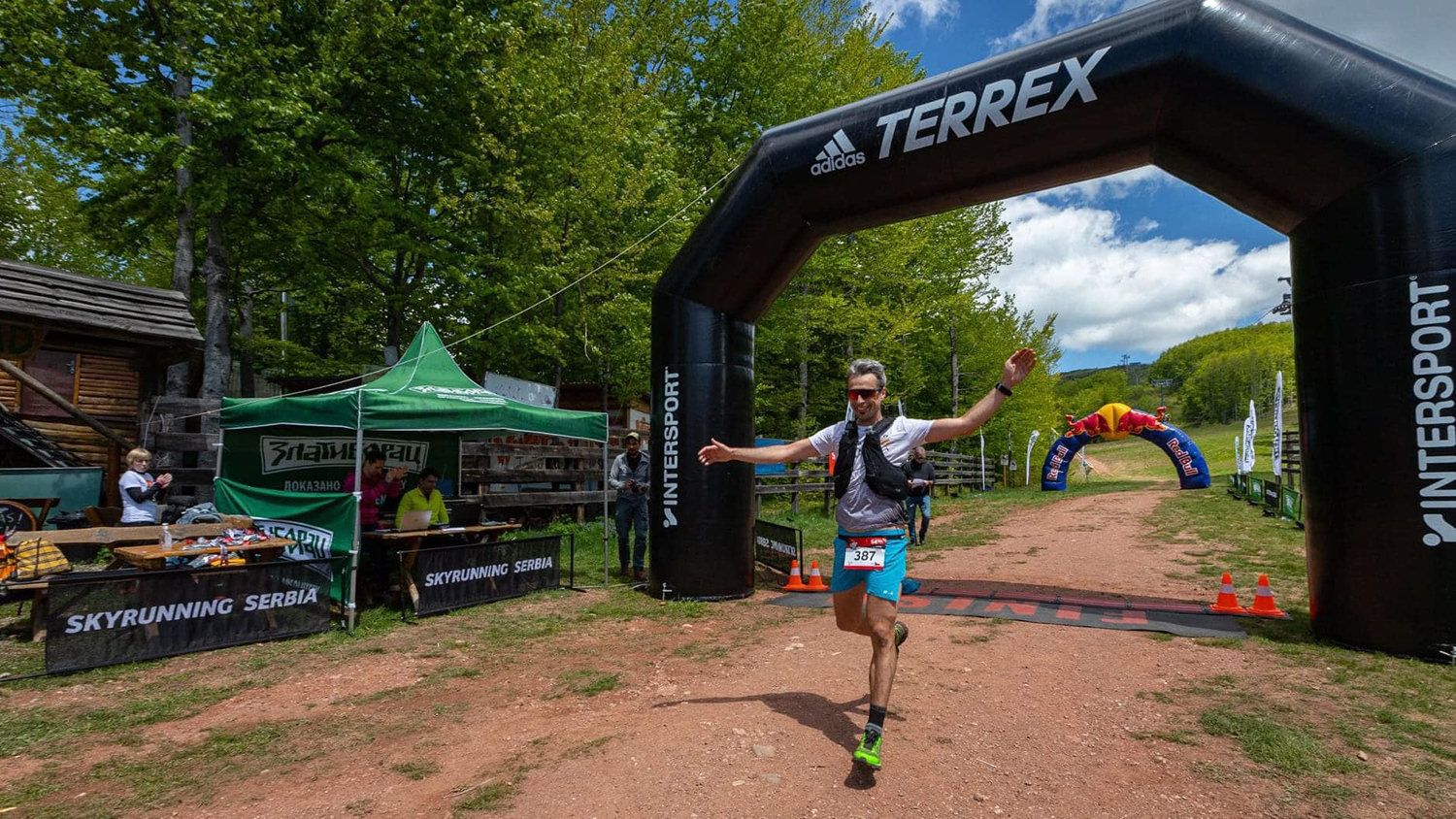 Martin Jor v cíli Ultra trail Stara planina 2021