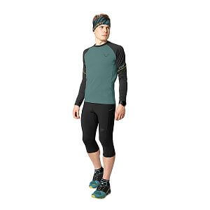 71910-0910 Dynafit Alpine 3/4 Tights M black out detail přední pohled na postavě