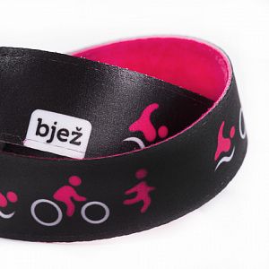 Bjež Sport Headband triathlon mag pink - 2,5 cm_1