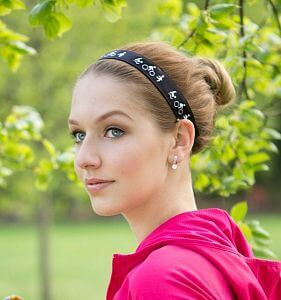 BJEŽ Sport Headband Triathlon white - 2,5 cm_1