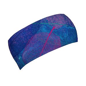 BJEŽ Winter Headband Active Gauzy Leaves - 9 cm sportovní čelenka