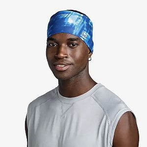 Buff CoolNet UV® Wide Headband Attel blue