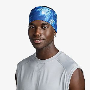 Buff CoolNet UV® Wide HeadbandAttel blue