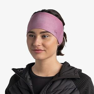 Buff Coolnet UV+ Wide Headband solid tulip pink přední pohled