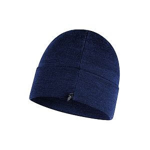 Buff Heavyweight Merino Wool Hat solid denim detail