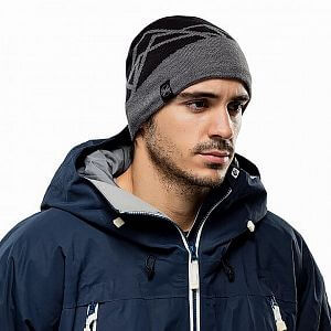 Buff Knitted & Fleece Hat yost black