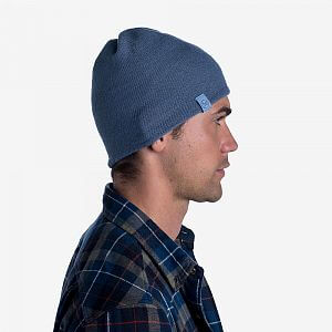 Buff Knitted Hat lekey ensign blue2