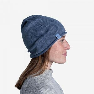 Buff Knitted Hat lekey ensign blue4