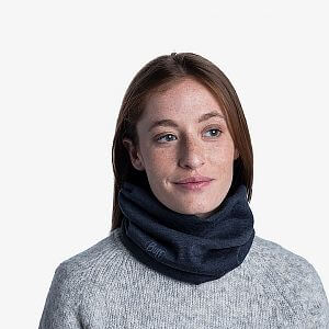 Buff Merino Lightweight Neckwear Solid denim detail