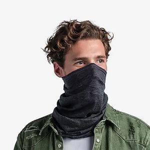 Buff Merino Lightweight Neckwear Solid grey