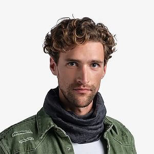 Buff Merino Lightweight Neckwear Solid grey