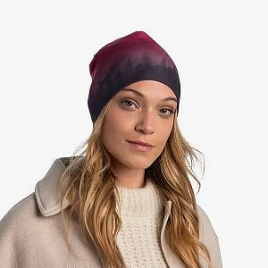 Buff Reversible EcoStretch Beanie haera mauve pohled na postavě