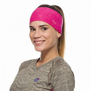 Čelenka BUFF CoolNet® UV+ Tapered Headband Flash Pink Htr_2