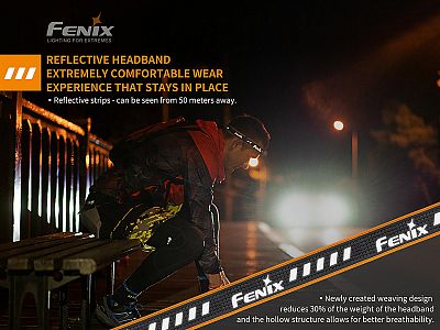 Čelovka Fenix HM23 reflexní pásek