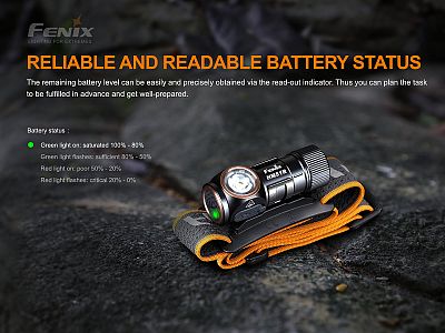 Čelovka Fenix HM51R Ruby V2.0 dobíjitelná čelovka