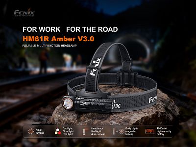 Čelovka Fenix HM61R Amber V3.0