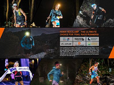 Čelovka Fenix HM62-T černá čelovka na trail running