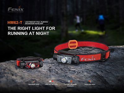 Čelovka Fenix HM62-T černá ideální na noční běh