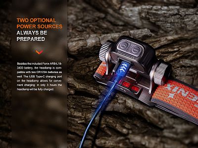 Čelovka Fenix HM65R-T V2.0 usb-c nabíjení