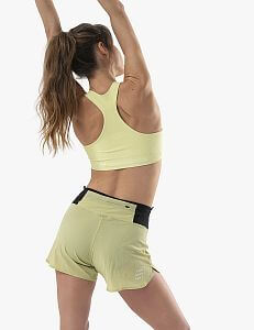 Compressport FeelFree Seamless Bra shadow lime dámská sportovní podprsenka vhodná na trailový běh i turistiku
