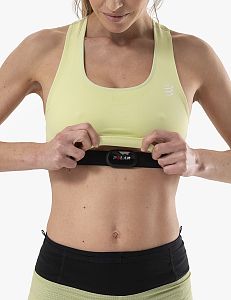 Compressport FeelFree Seamless Bra shadow lime dámská sportovní podprsenka vhodná na trailový běh i turistiku