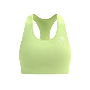 Compressport FeelFree Seamless Bra shadow lime dámská sportovní podprsenka vhodná na trailový běh i turistiku