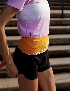 Compressport Free Belt 2.0 orchid/apricot oboustranný běžecký opasek s kapsami