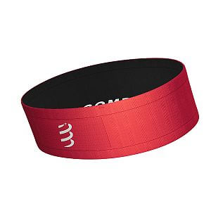 Compressport Free Belt fluo red/black běžecký opasek elastické kapsy