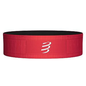 Compressport Free Belt fluo red/black běžecký opasek oboustranný dvě barvy