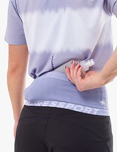 Compressport Free Belt orient blue/lavender oboustranný běžecký opasek