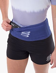 Compressport Free Belt orient blue/lavender oboustranný běžecký opasek