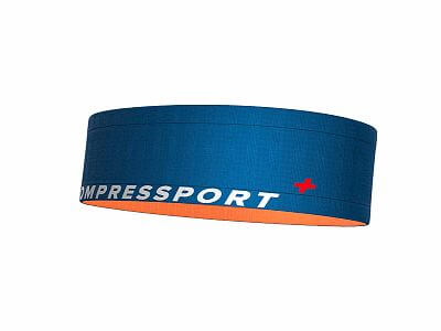 Compressport Free Belt pacific blue/papaya zadní pohled