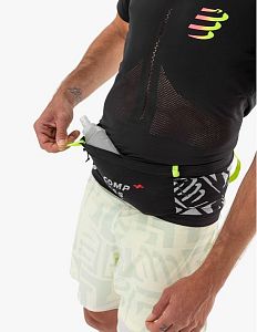 Compressport Free Belt Pro black / white print softflask