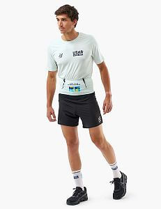 Compressport Free Belt Pro - UTMB 2025 ice flow běžecký opasek přední pohled