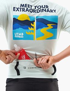 Compressport Free Belt Pro - UTMB 2025 ice flow běžecký opasek softflask