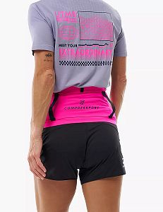 Compressport Free Belt Pro - UTMB 2026 - neon pink běžecký opasek