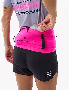 Compressport Free Belt Pro - UTMB 2026 - neon pink běžecký opasek