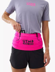 Compressport Free Belt Pro - UTMB 2026 - neon pink běžecký opasek