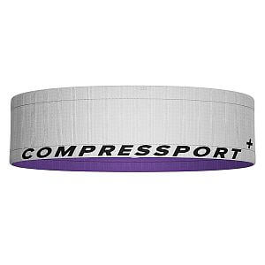 Compressport Free Belt white/lilac oboustranný běžecký opasek