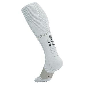 Compressport Full Socks Oxygen white prodyšné kompresní podkolenky