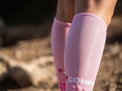 Compressport Full Socks Run pink detail lýtko