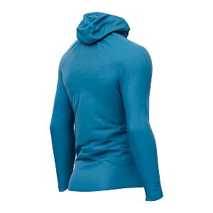 Compressport Hurricane Waterproof 10/10 Jacket mosaic blue pánská běžecká bunda