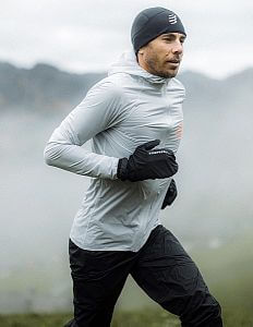 Compressport Hurricane Waterproof Mittens black běžecké nepromokavé palčáky