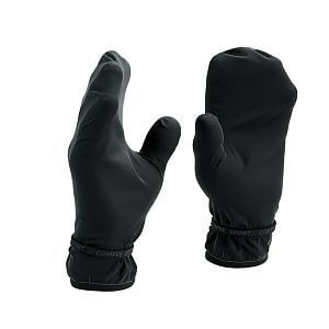 Compressport Hurricane Waterproof Mittens black trailové běžecké nepromokavé palčáky